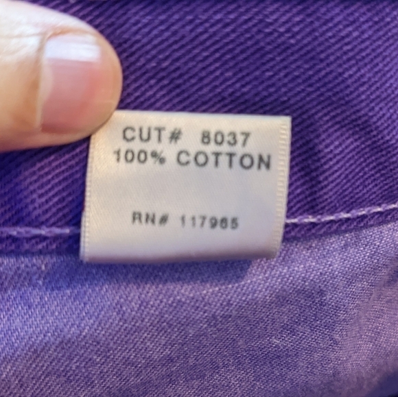 J Brand Cut Off Short Bright Purple Sz 26 - Picture 9 of 10